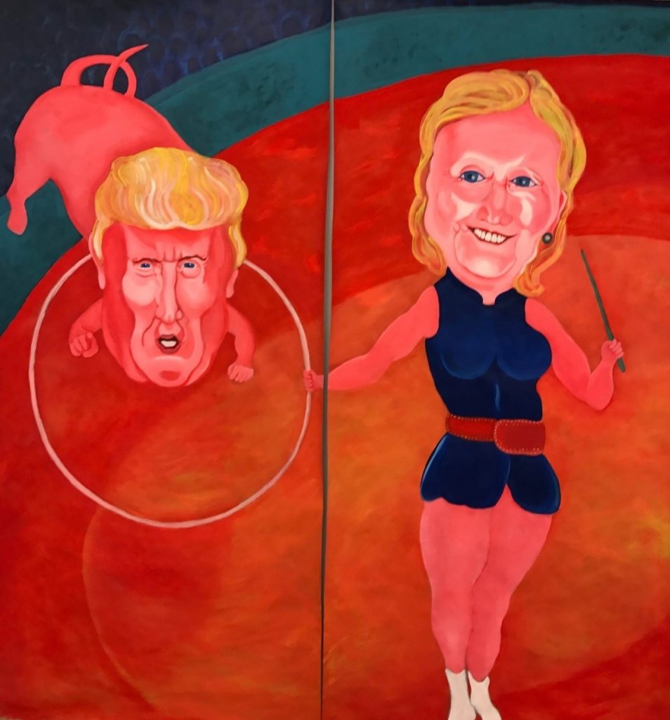 Trump y Hilary Clinton durante la campaña 220 * 220